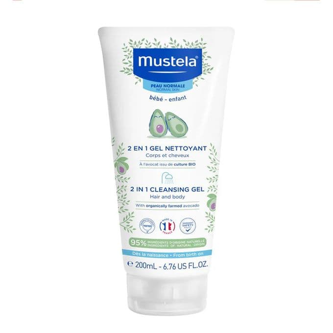 Mustela 2in1 Gel Nettoyant Cleansing Gel Hair And Body 200ml