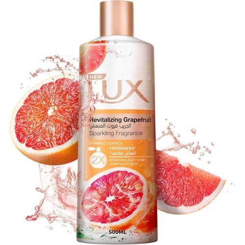 LUX Revitalising Grape Fruit Shower Gel 500ml