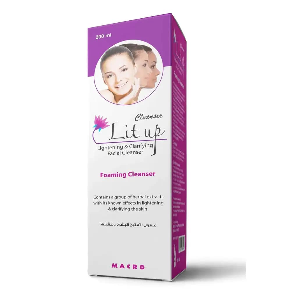 LIT UP CLEANSER WHITENING FOAM 200ML