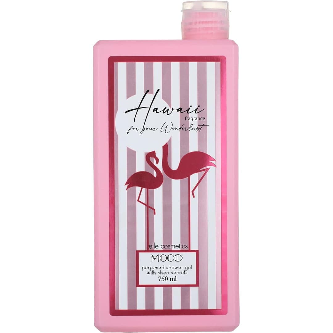 Mood 8 hawaiian hand scented shea shower gel 750ml